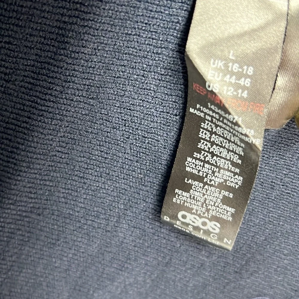 Asos NWT knit tunic top women’s large - Picture 6 of 7